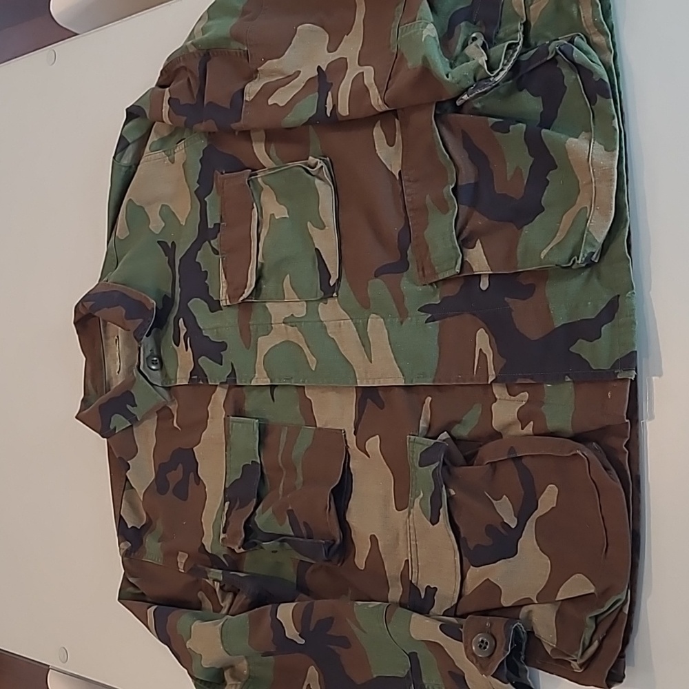 EUC VTG Lightweight Nato Combat Woodland Camoflouge Army Jacket